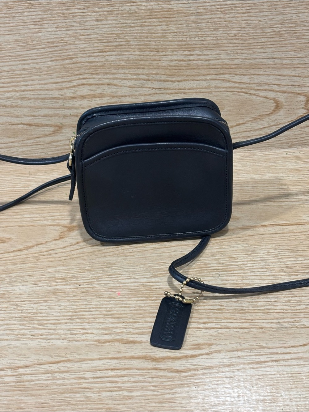 Coach 9935 Vintage Hadley Black Leather Made In Korea 1990's